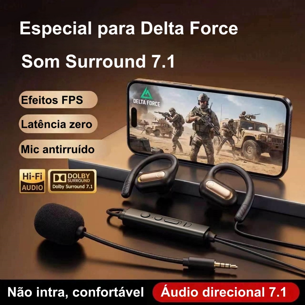 Fones De Ouvido Abertos Leyoya (Não Intra-Auriculares) Com Microfone Removível , Cabo De 3.5 mm/Tipo C , Cancelamento De
