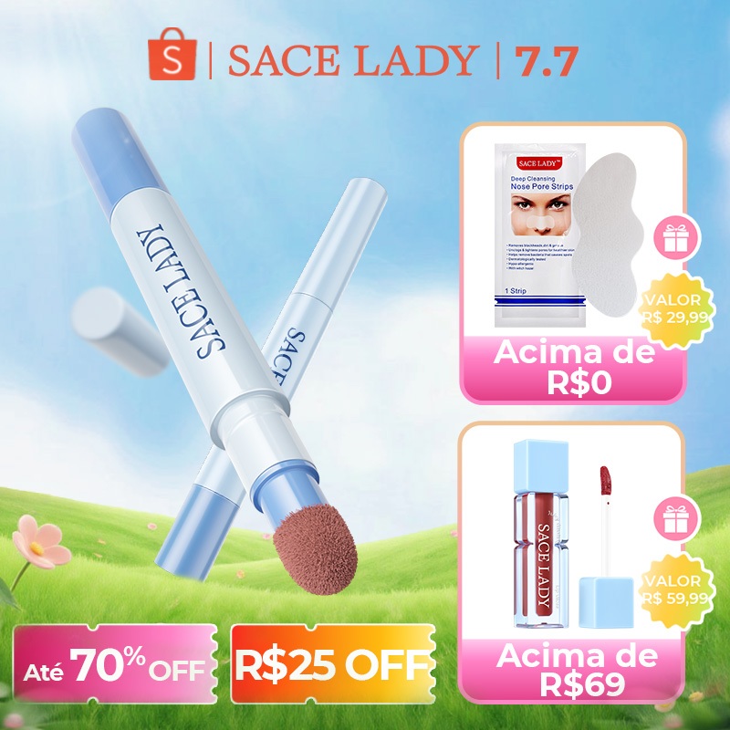 Cushion Labial SACE LADY Textura Creme em Pó com Acabamento Mate de Longa