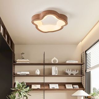 Luminária De Teto Moderno LED Embutida Grão De Madeira De Nogueira Lâmpada Pequenos Espaços Internos Lampu Plafon