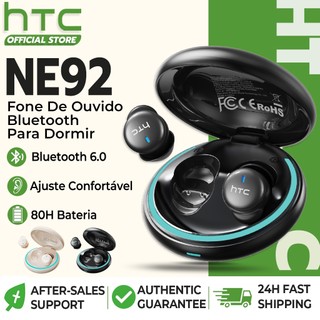HTC NE92 Fone De Ouvido Bluetooth 6.0 Sem Fio Para Dormir Cancelamento De Ruído-Redução ENC 80H Bateria Microfone