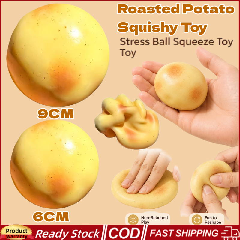 (Envio Em 12H) Bola De Estresse Mole De Batata Crocante Recuperação Lenta Brinquedos Macios Para Alívio Do Adultos ASMR