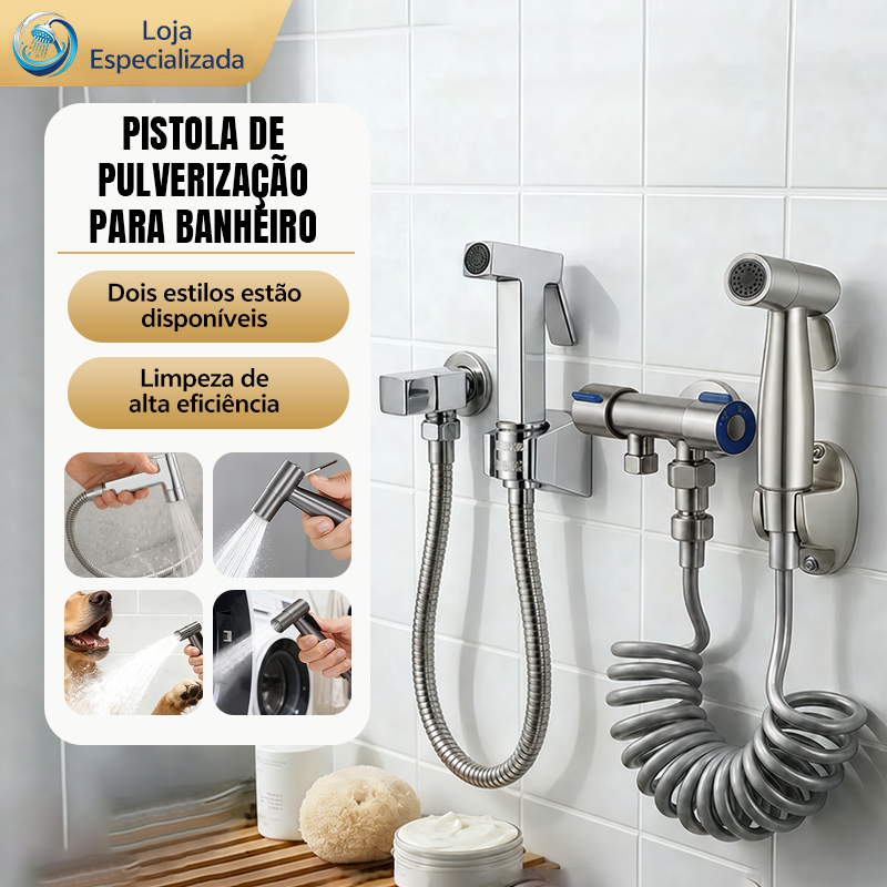 Ducha Higiênica Banheiro Completa Luxo núcleo da válvula Chuveirinho Privada