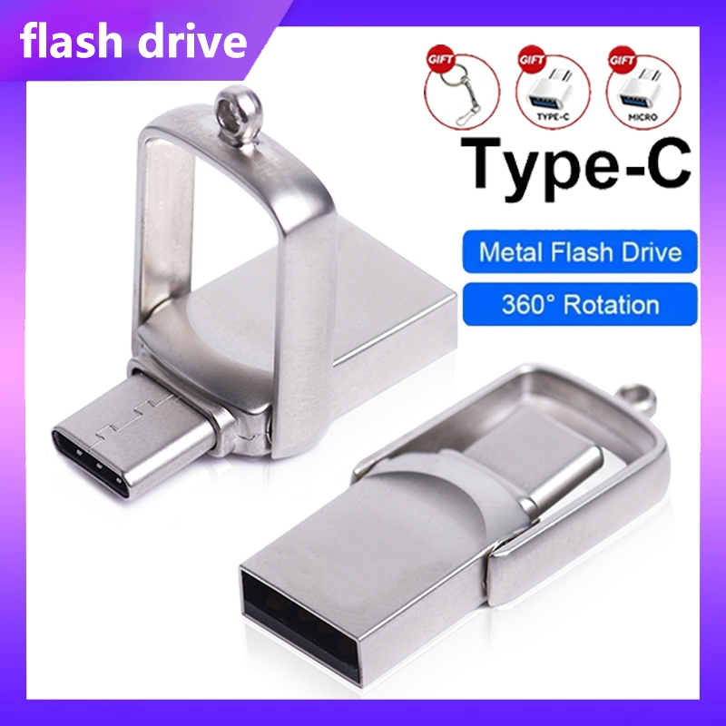 Pen Drive USB3.0 128GB/512GB/2TB TYPE-C bastão de memória dois em um