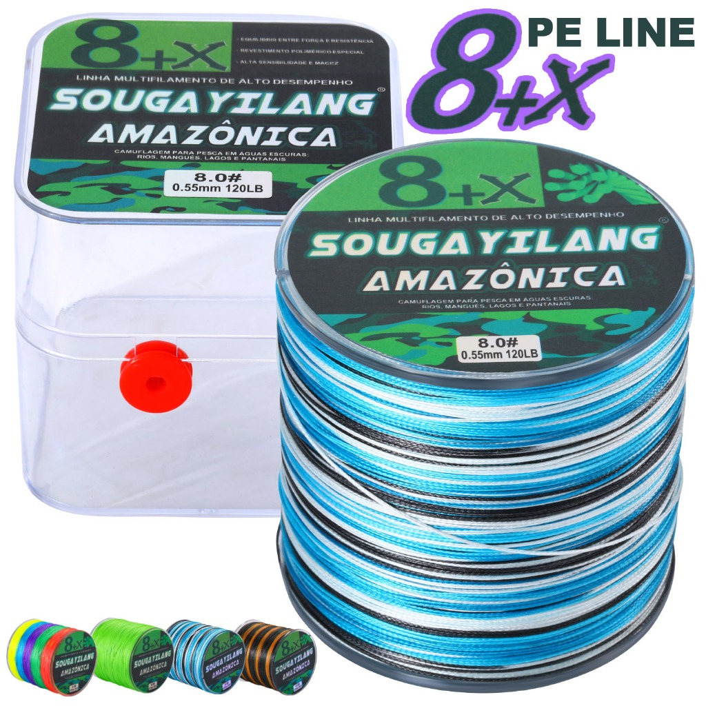 Linha De Pesca Trançada Sougayilang PE , 8 Fios , 150 Metros De Comprimento .