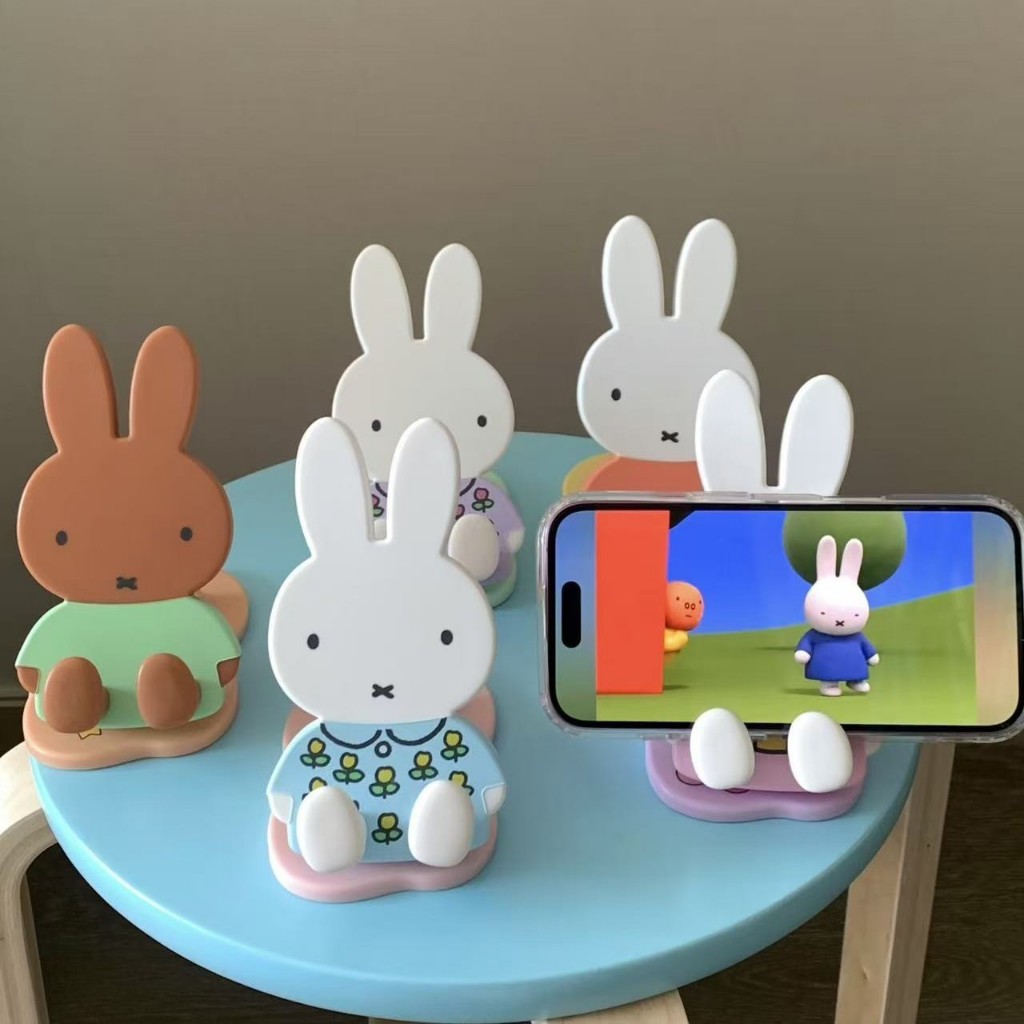 Suporte Celular Miffy Ajustável Dobrável Portátil Suporte Tablet Assistir Transmissão Ao Vivo Suporte Preguiçoso