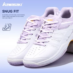 Kawasaki Pickleball Sapatos Tênis K-065D Profissional De Badminton Respirável Anti-Escorregadio Esportivos Para Homens