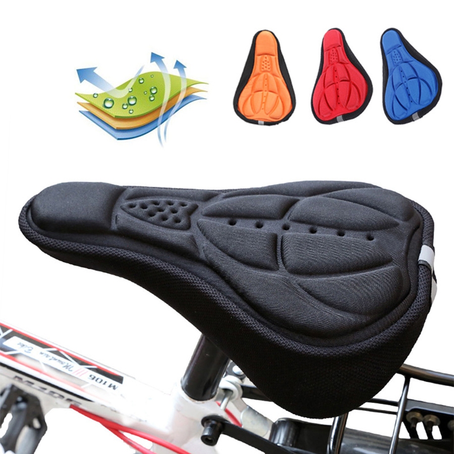 Capa De Almofada De Assento De Bicicleta De Silicone Grosso – Gel Macia E Confortável Para Sela Estreita , Ajuste Univer