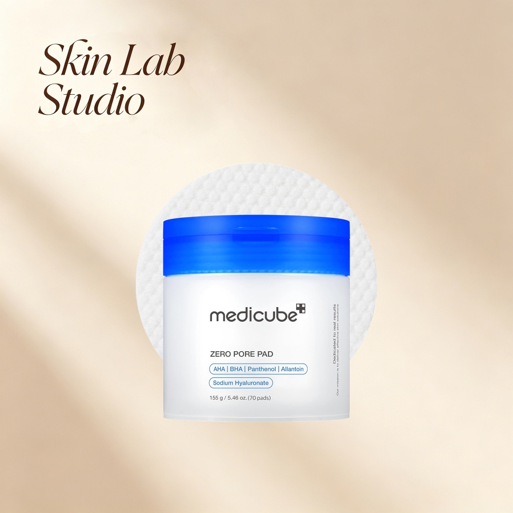 Medicube Zero Pore Pad 2.0 Almofadas de Toner | Almofada Facial de Textura Dupla para Esfoliação Suave e Cuidado com Por