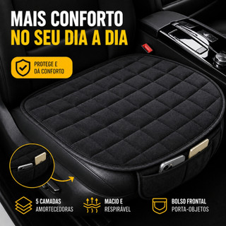 Almofada Capa Para Banco Assento De Carro Universal Forro Tampa Protetor Com Porta Objeto…