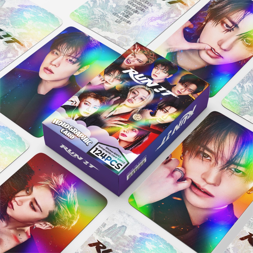 124 Unidades/Conjunto Kpop Idol Stray Kids Run It KARMA Álbum Lomo Cards Para Coleção De Fãs