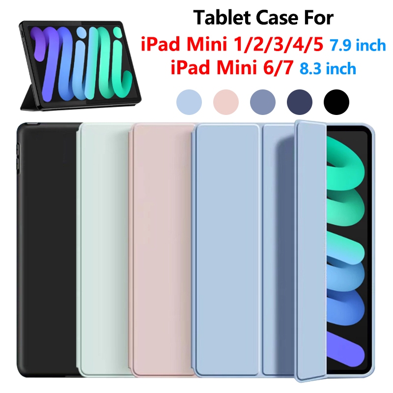 Capa De Couro PU Para iPad mini 1 2 3 4 5 6 7.9 8.3 Polegadas mini5 mini3/7 A17