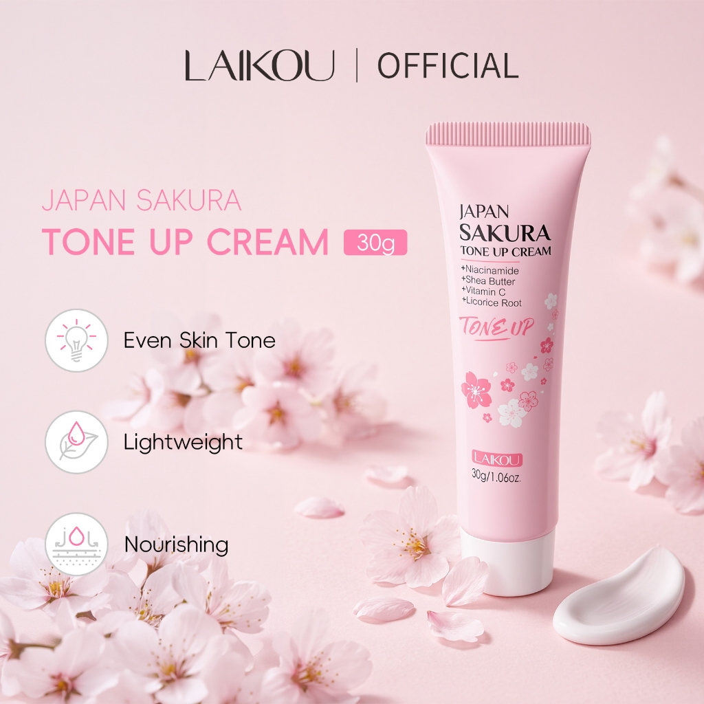 LAIKOU Japão Sakura Creme De Tom Manchas De Ocultação Brilhante 30g