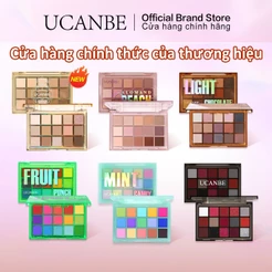 Paleta De Sombras De 15 Cores UCANBE-Matte , Shimmer , Glitter-Rosa , Roxo , Vermelho , Azul , Amarelo , Verde , Smokey