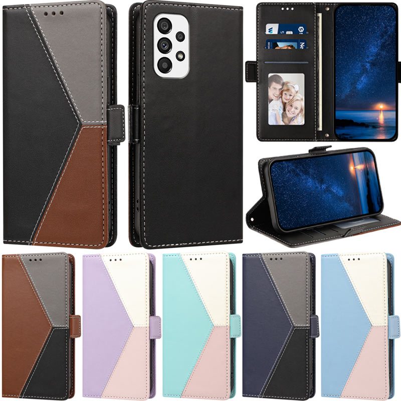 Caixa De Luxo Para Samsung Galaxy A33 A53 A73 5G A12 A32 A22 5G A02s A03s M13 4G A52 A72 A52s A23 A21s M13 5G Livro Cart