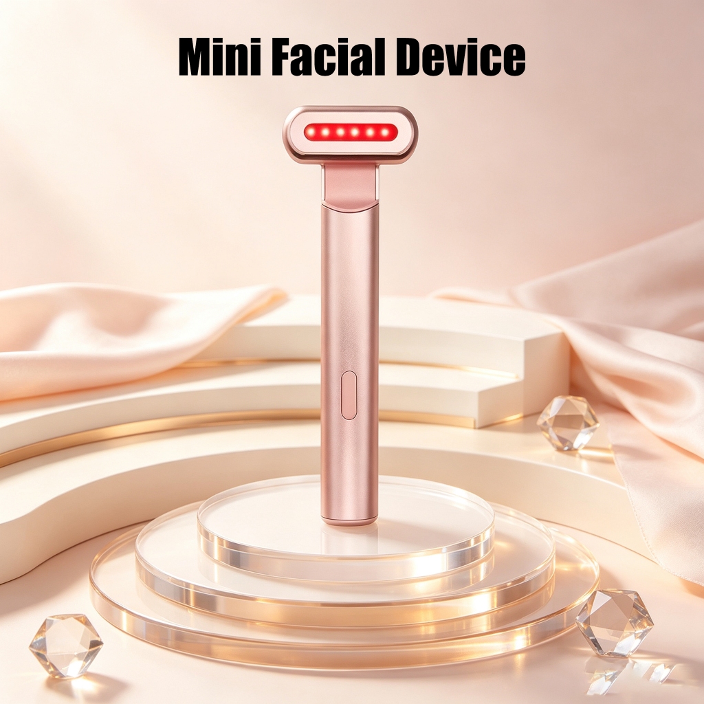 Bastão elétrico de beleza para os olhos, luz colorida, dispositivo elétrico de beleza para os olhos, importador EMS, mas