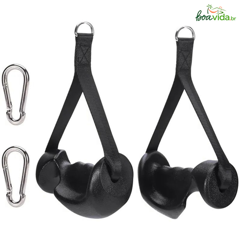 Kit 2 Puxadores De Mão Ergonômico Manopla Cross Over Crossfit