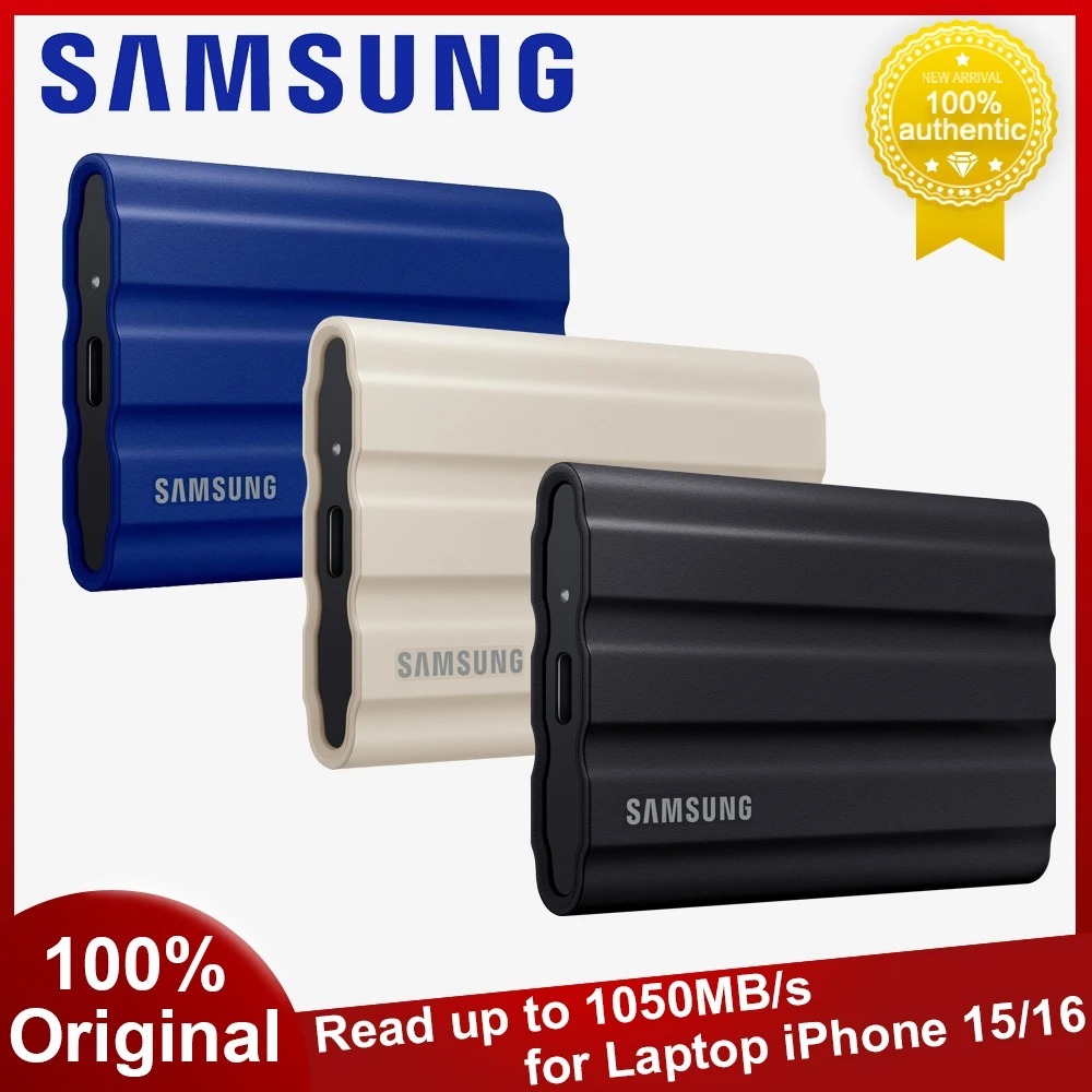 Novo Samsung T7 Escudo SSD Portátil USB 3.2 Gen2 Disco Rígido De Estado Sólido E