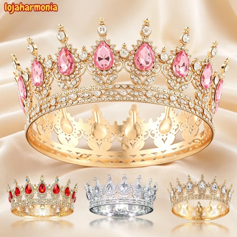 Imagem Coroa Redonda Princesa Redonda P/concurso E Festas  para Eventos Especiais Concurso e topo de bolo-LJ