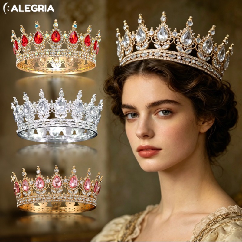 Imagem Coroa Redonda Princesa Redonda P/concurso E Festas  para Eventos Especiais Concurso e topo de bolo-ALE