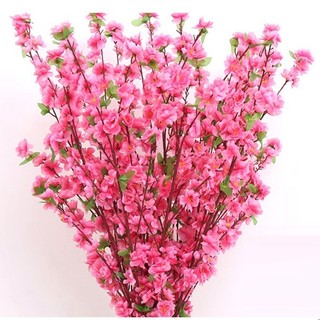Kit 10 Buquê De Flores De Cerejeira Artificial , Flor Pêssego ROSA, 65cm Para Decoração Casamento Estilo oriental
