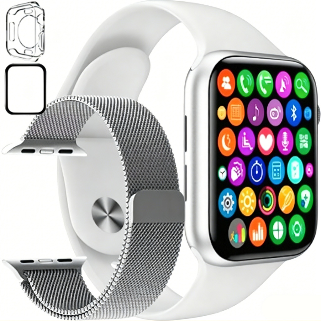 2026 Smart Watch S10 Pro 45mm Bluetooth Caller ID, com monitoramento de frequência cardíaca e calculadora KRJU