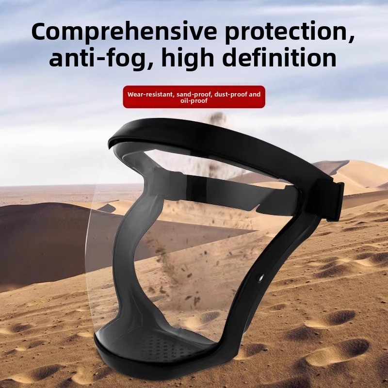 Protetor facial protetor de pesticidas, equipamento de proteção para corte, resistente ao desgaste, anti-poeira, óculos 