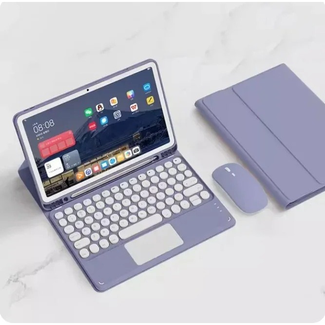 Para Samsung Galaxy Tab S10 Lite/S9 FE/A9 +/A11 S11 Touchpad Capa De Teclado-Blu