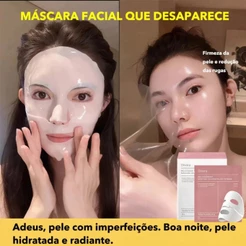2/4/6/8pcs Máscara Hidratante Tipo Divisão De Colágeno Clarificante Translúcido E Definida Profundamente .