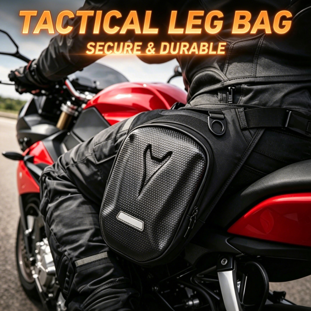 Pochete De Perna Motociclista Impermeável Tática Moto Viagem Bolsa De Cintura Multifuncional