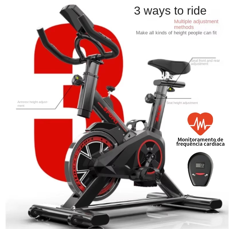 Bicicleta Spinning Ergométrica Profissional Versão Atualizada Com Monitor Suporta até 200kg