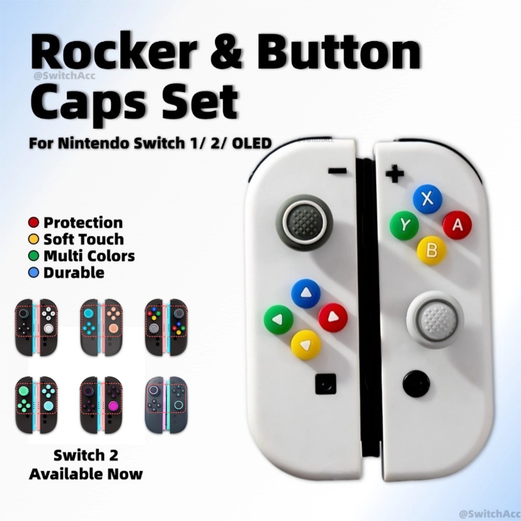 Conjunto De Botões E Tampas Oscilantes Para Nintendo Switch 1/2/OLED Estoque Local