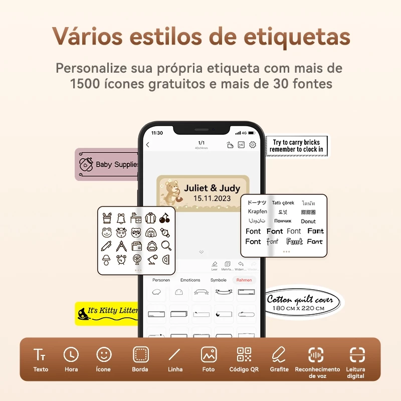 Impressora de Etiquetas Niimbot D110 Térmica Bluetooth sem Tinta — foto 8