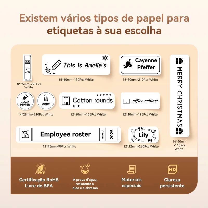 Impressora de Etiquetas Niimbot D110 Térmica Bluetooth sem Tinta — foto 9