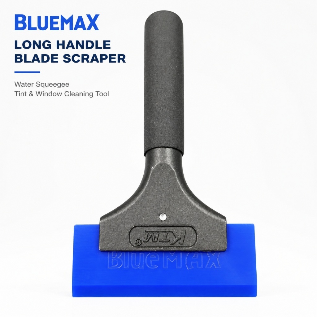 KTM BLUEMAX Alça Longa Rodo Raspador Azul TPU Lâmina De Água Ferramenta Matiz Para Carro Auto Janela Filme Vinil Envoltó