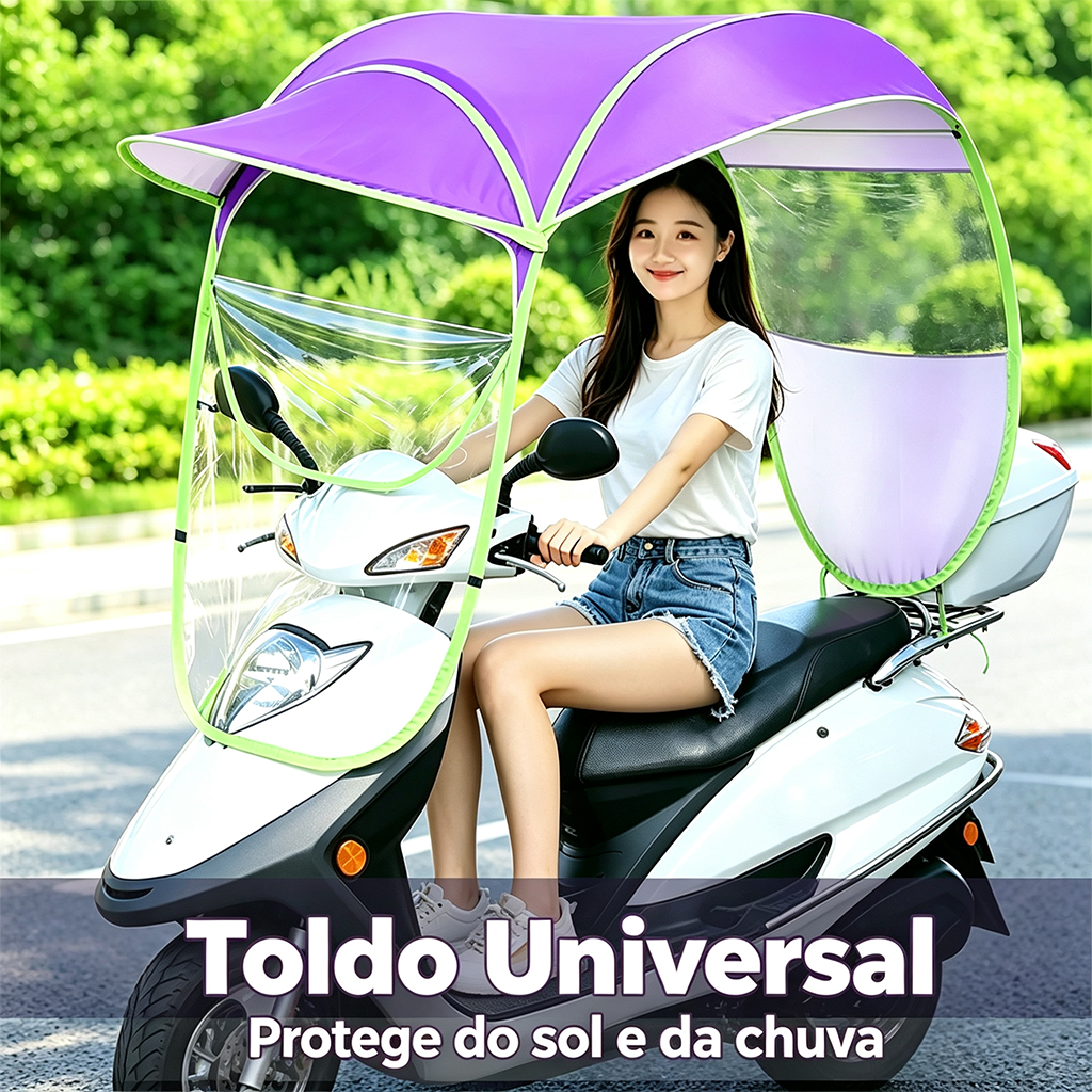 Guarda-sol Para Veículos Elétricos,Capa Protetora Para Motocicleta,Proteção Contra Chuva E Sol Universal