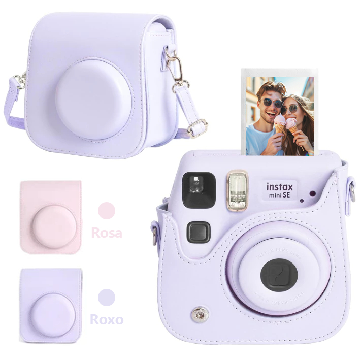 Capa Protetora Portátil Para Câmera de Bolsa Fujifilm Instax Mini 12 Com Alça De Bolso casa carnaval