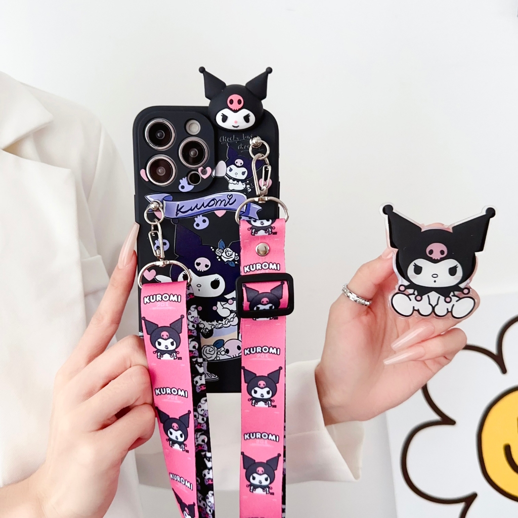 Capa De Desenho Animado Bolo Kuromi Para Samsung S25 S24 Note9 S23 S22 S25 Note20 S10 S21 S20 S7 S9 S8 Plus Ultra Fofa T