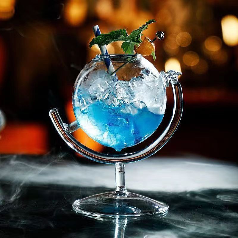 1 Pçs Globo Design Cocktail Copo Suco Bebida Fria Martini De Vinho Especial Restaurante Comida Bebidas Recipiente De Vid