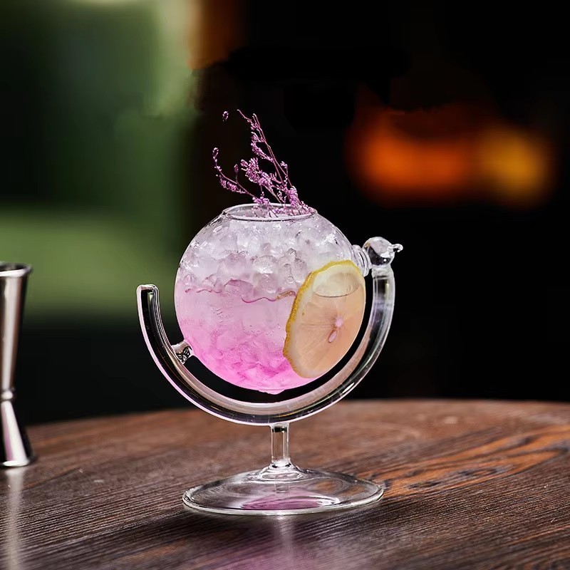 330Ml Globo Design Cocktail Copo Suco Bebida Fria Martini De Vinho Especial Restaurante Comida Bebidas Recipiente De Vid