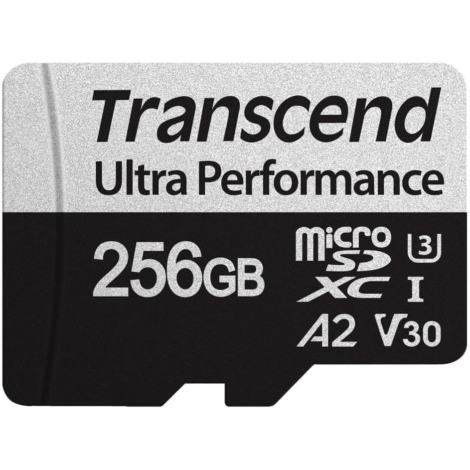 Transcend USD340 A2 V30 MicroSDXC Cartão Micro SD , Até 160 Mb/s , Para Nintendo-Switch/GoPro/Steam Deck/ROG Ally/MSI Cl