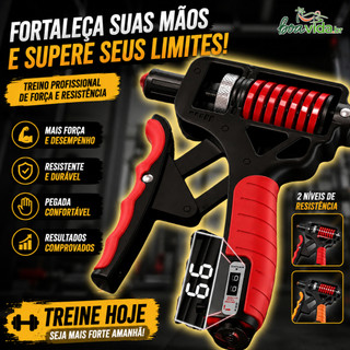 Handgrip Metal 5-16 kg Resistente Fortalecedor Exercício Braço e Antebraço Mola com Ajuste de Força