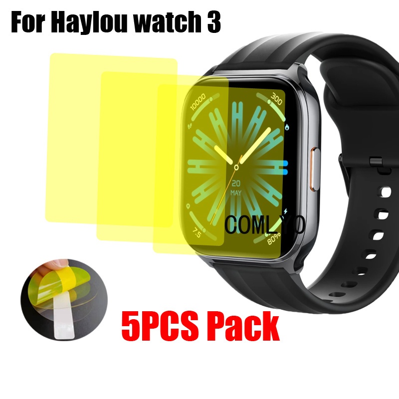 Para Haylou Watch 3 Protetor De Tela Capa De Smartwatch Relógio Inteligente Filmes HD TPU