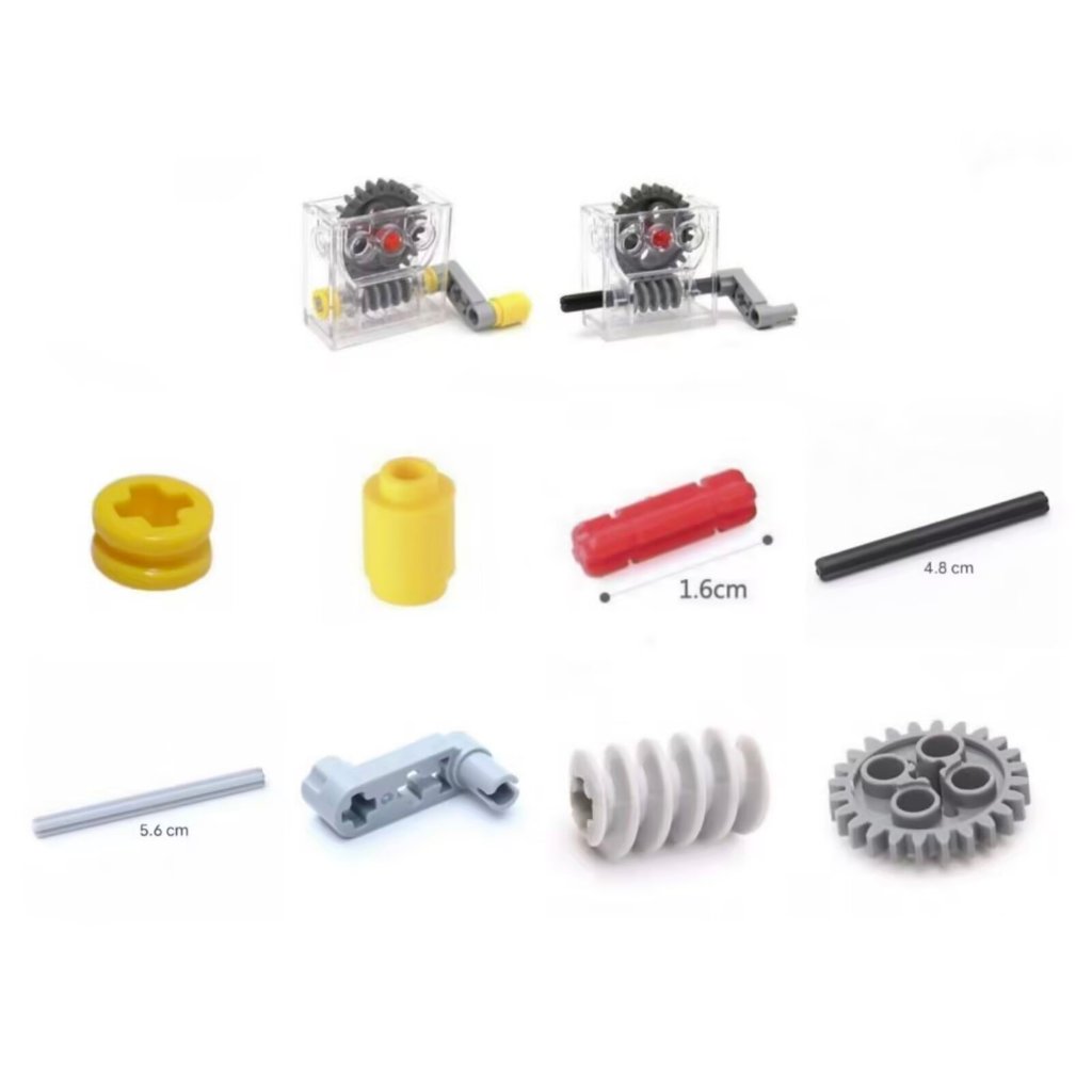 MOC blocos de construção montados de partículas pequenas 6588 32123 4716 Turbo caixa tecnologia auxiliares de ensino peç