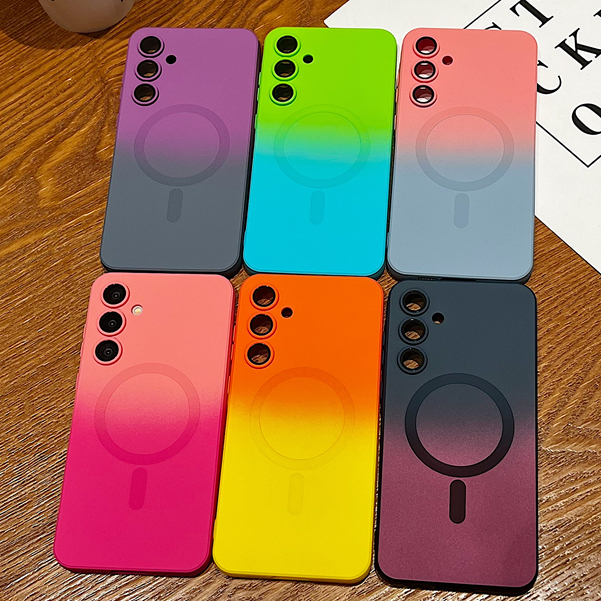 Capa Magnética Metálica Para Samsung Galaxy A14 A15 A16 A17 A24 A25 A26 A34 A35 A36 A37 54 A55 A56 4G 5G Chapeamento De