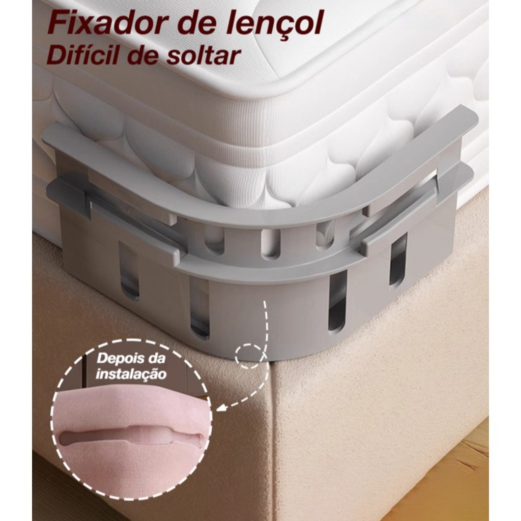 KIT 12/8/4pcs Suportes De Lençóis Resistentes , Mantenha Arrumados , Ampliados Atualizados Com Clipes De Lençol