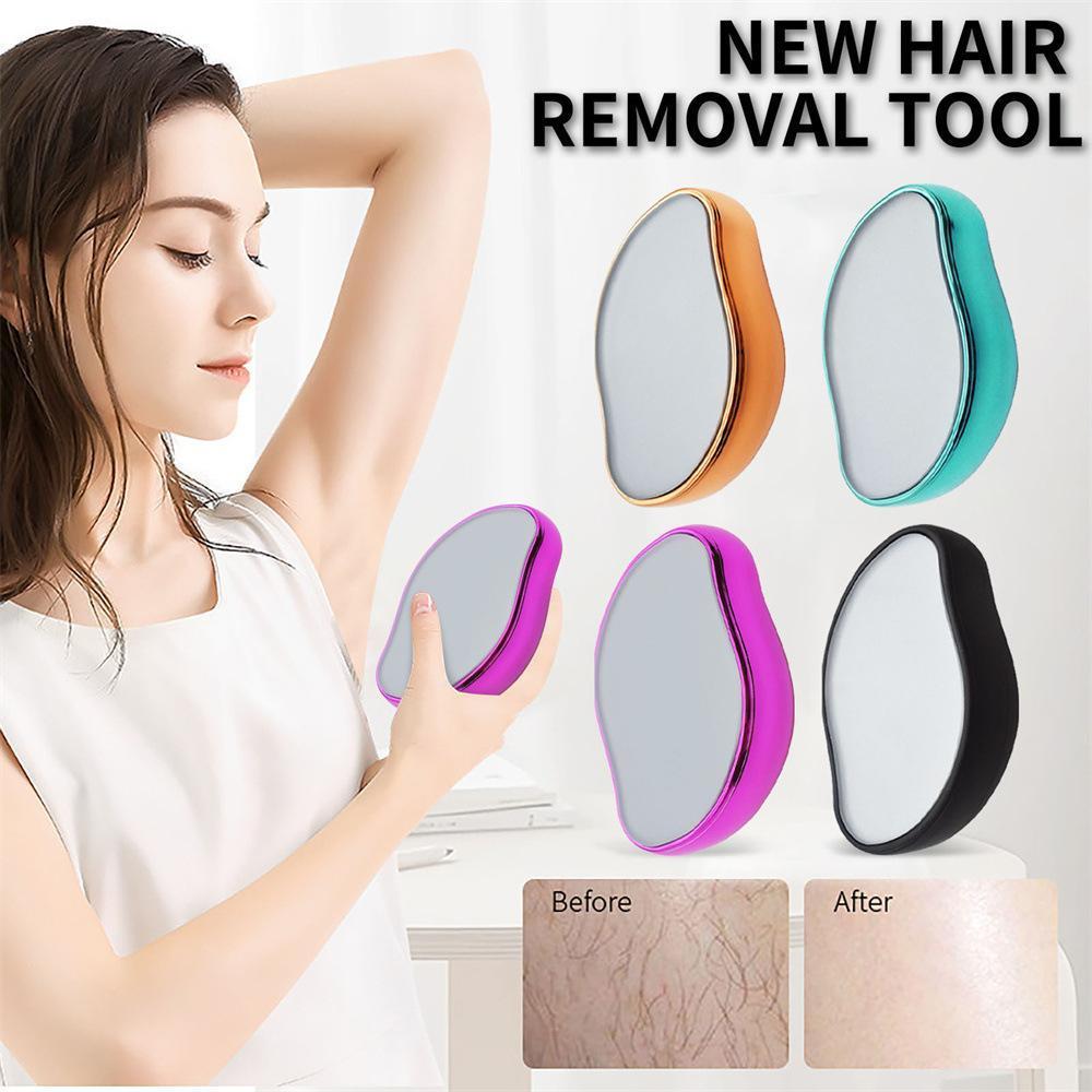 Nano Vidro Depilação Depilador Corpo Removedor De Pêlos Físico Indolor Gadget Manual Pele Moedores Reutilizáveis Fácil L