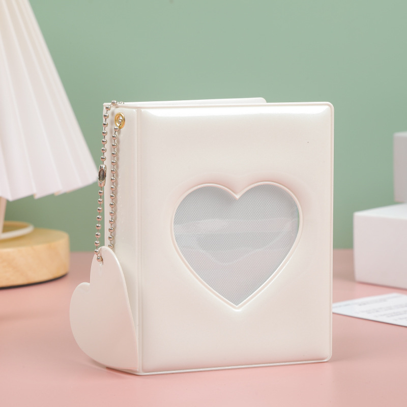 Álbum De Fotos Oco Amor Coração Capa Photocard Titular Instax Mini Para Cartões Coletar Livro