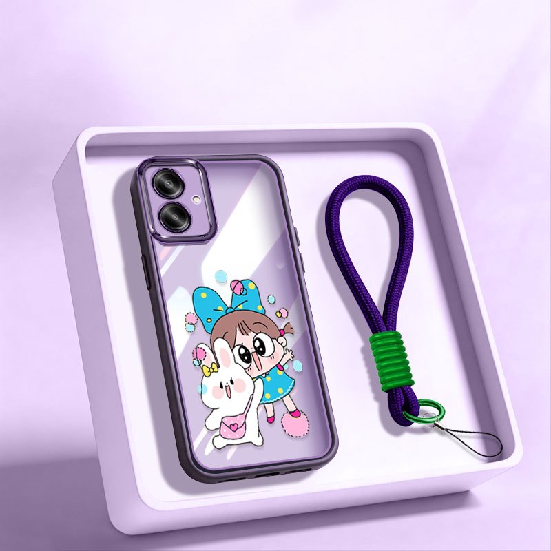 Capa De Telefone YBD Para Samsung Galaxy A07 A06 A05 A03 Core A04 A04E M04 F04 M13 M05 F05 M07 F07 A032F Coelho Fofo De 