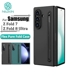 Nillkin Flex Pure Fold Case Para Samsung Galaxy Z Fold7/8 Ultra Com Suporte Caneta Capa Protetora Anti-Queda (Versão S P
