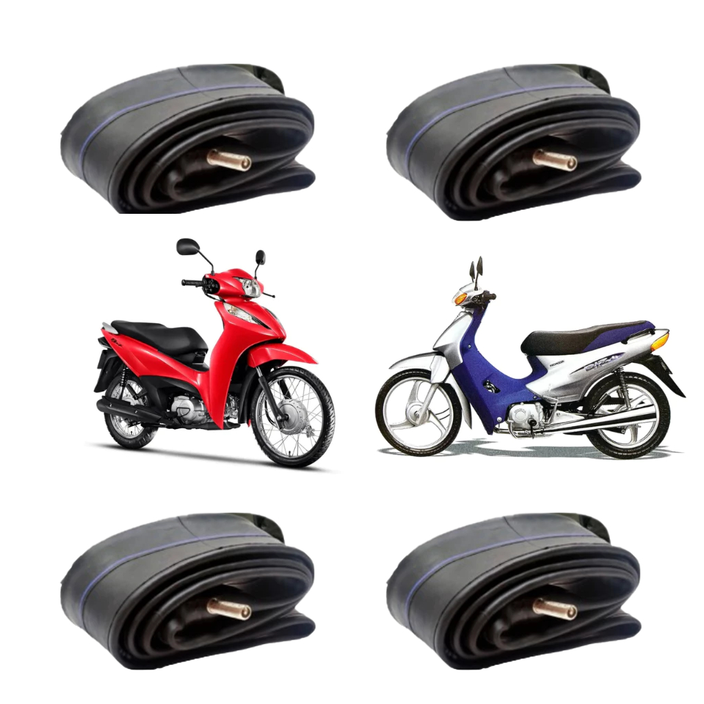 Kit 4 Câmara De Ar 2.50-17 Biz 100/125 Dianteira